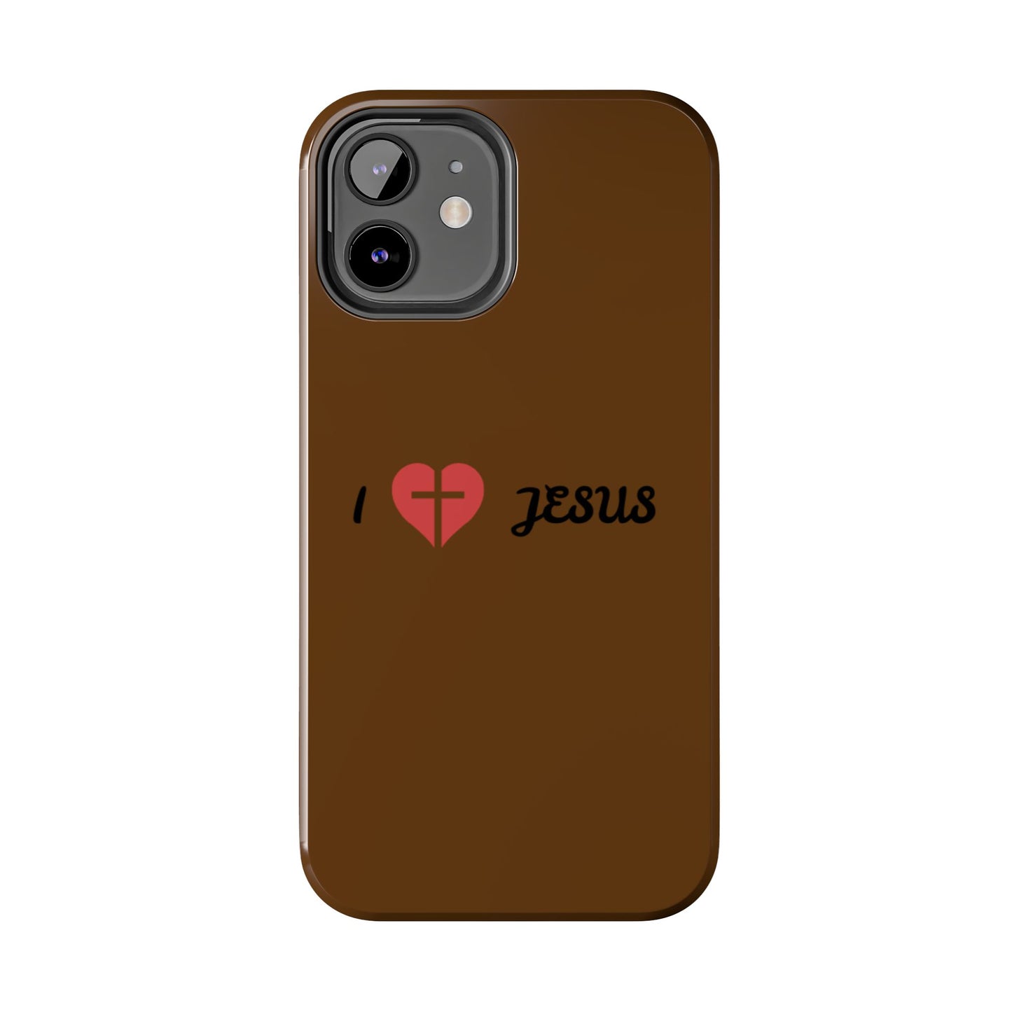I Love Jesus Tough Phone Case - Durable Christian Phone Cover, Faith-Inspired Gift, Stylish Protection for Daily Use, Perfect for Holidays