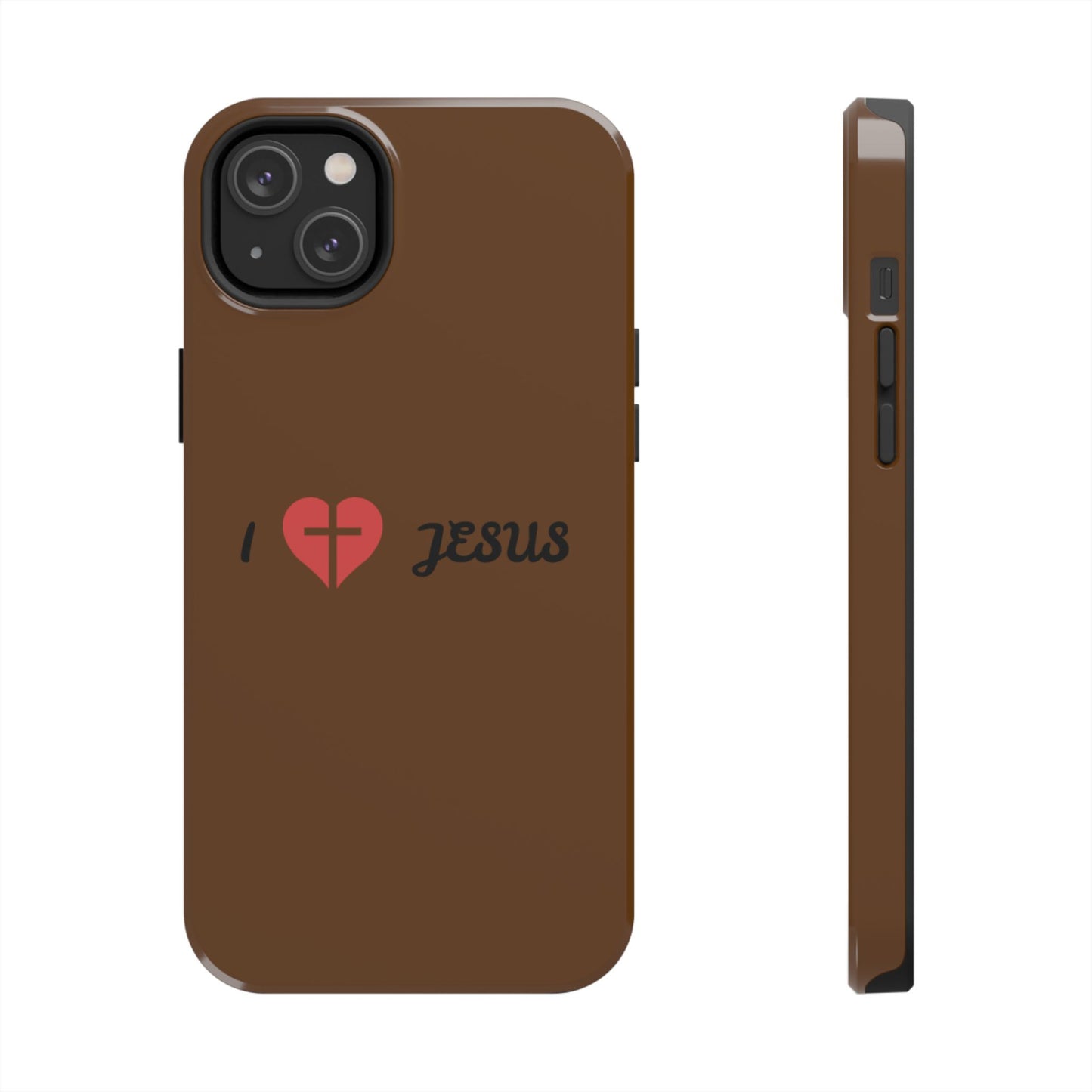I Love Jesus Tough Phone Case - Durable Christian Phone Cover, Faith-Inspired Gift, Stylish Protection for Daily Use, Perfect for Holidays