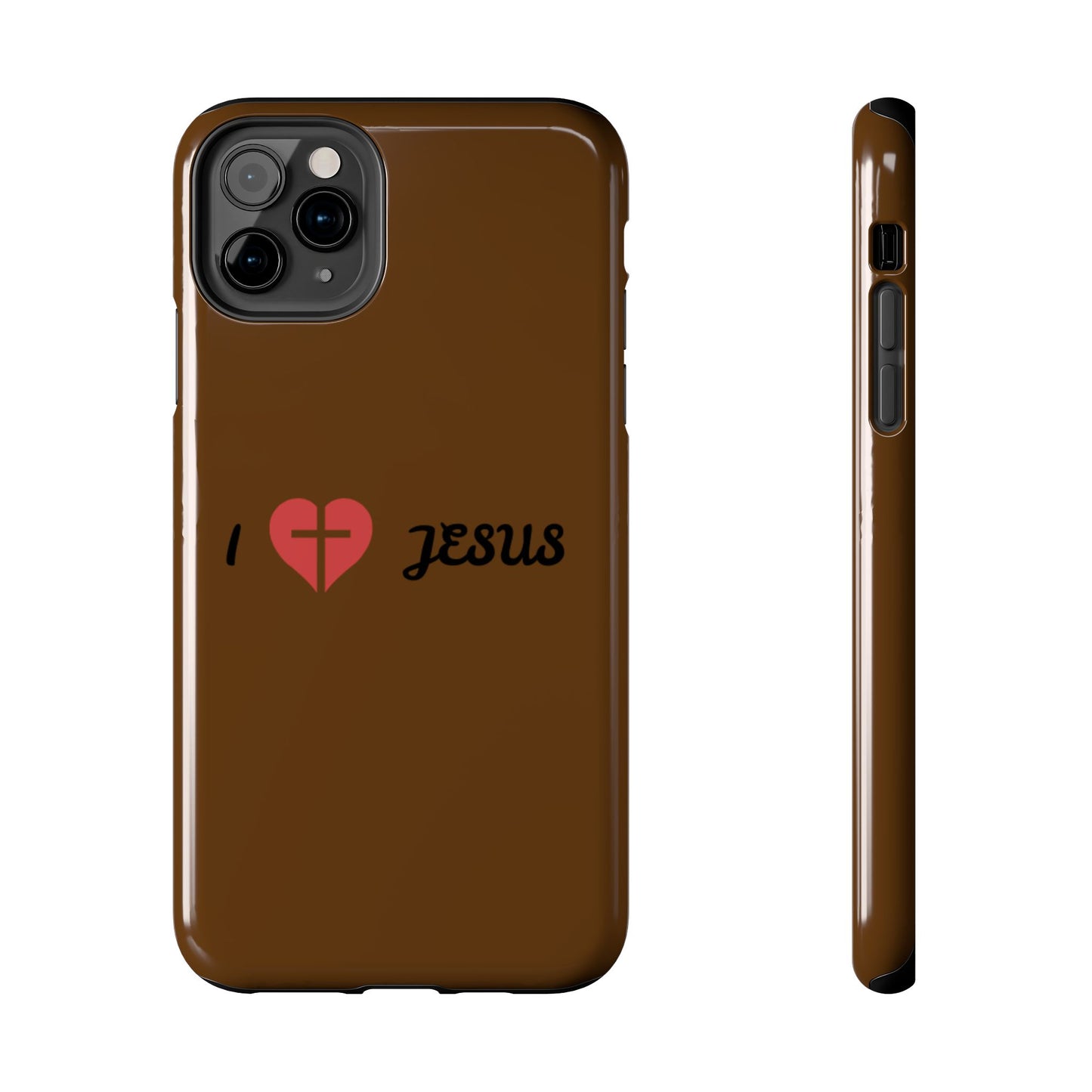 I Love Jesus Tough Phone Case - Durable Christian Phone Cover, Faith-Inspired Gift, Stylish Protection for Daily Use, Perfect for Holidays