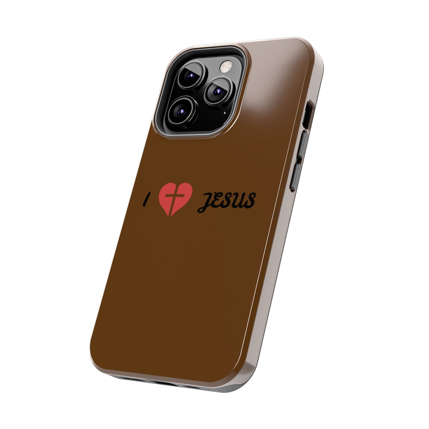 I Love Jesus Tough Phone Case - Durable Christian Phone Cover, Faith-Inspired Gift, Stylish Protection for Daily Use, Perfect for Holidays