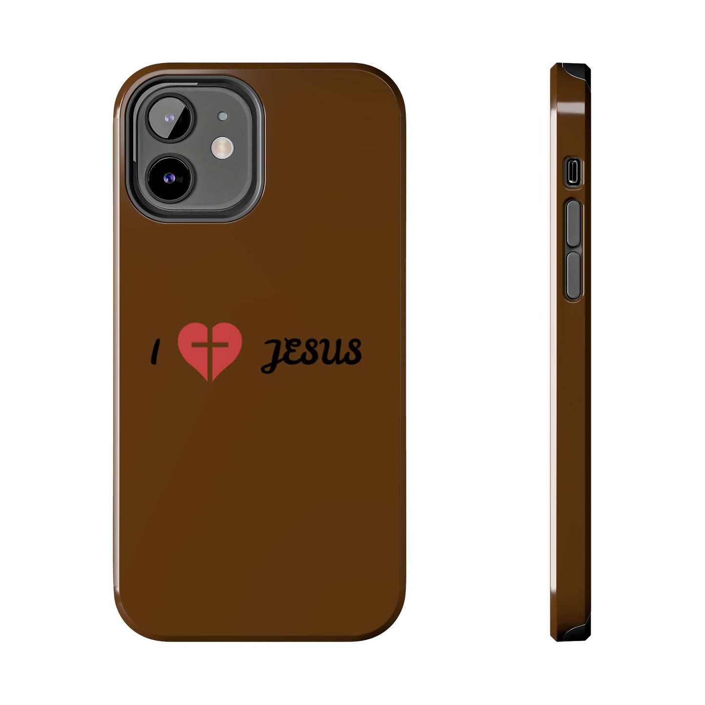 I Love Jesus Tough Phone Case - Durable Christian Phone Cover, Faith-Inspired Gift, Stylish Protection for Daily Use, Perfect for Holidays