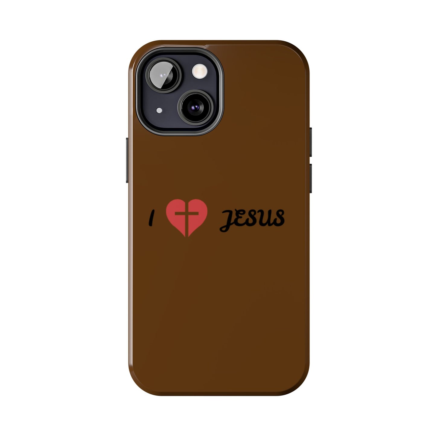 I Love Jesus Tough Phone Case - Durable Christian Phone Cover, Faith-Inspired Gift, Stylish Protection for Daily Use, Perfect for Holidays