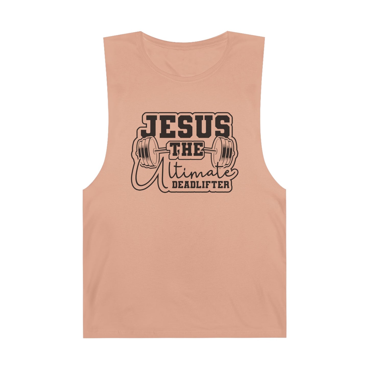 Unisex Jesus Fitness Tank Top, Gym Shirt, Workout Sleeveless Tee, Christian Gym Apparel, Deadlifting Gift
