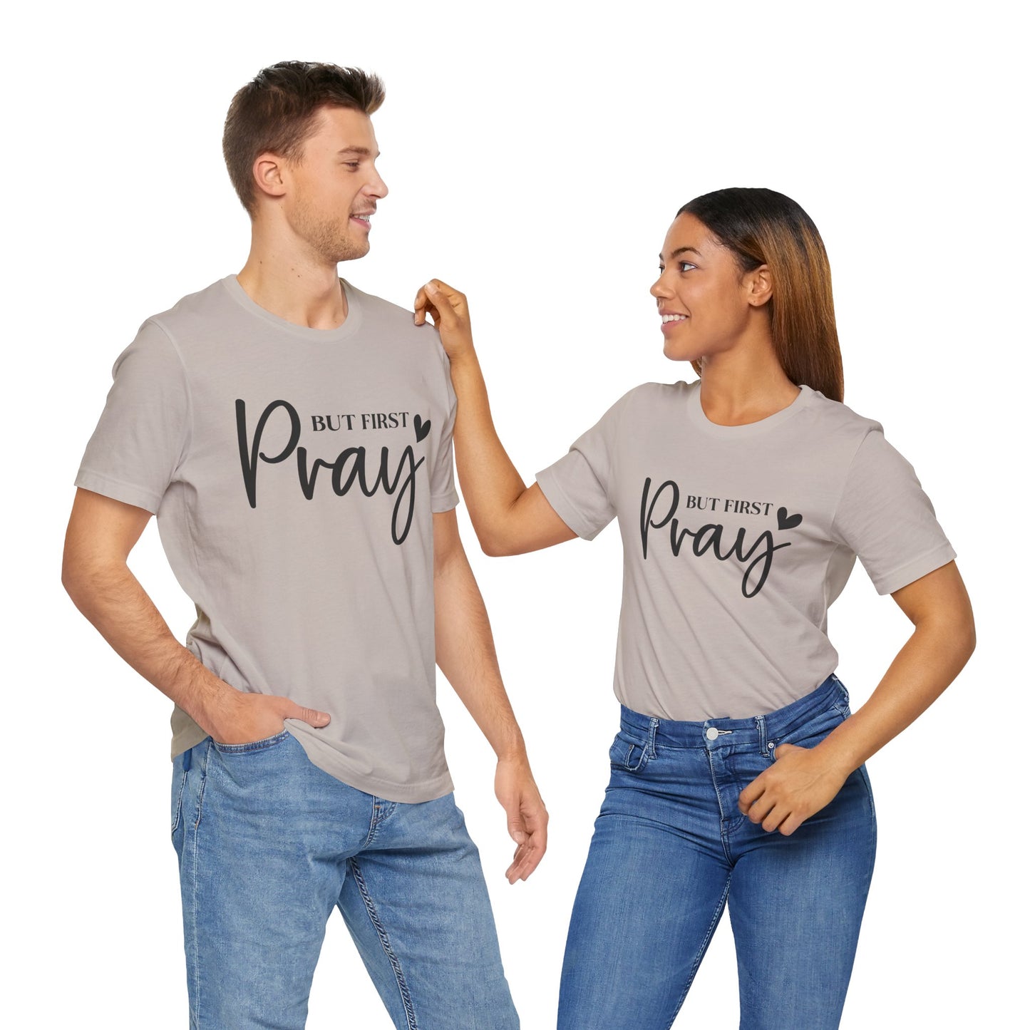 But First Pray Unisex Tee, Inspirational T-Shirt, Faith-Based Apparel, Christian Clothing, Perfect Gift for Believers