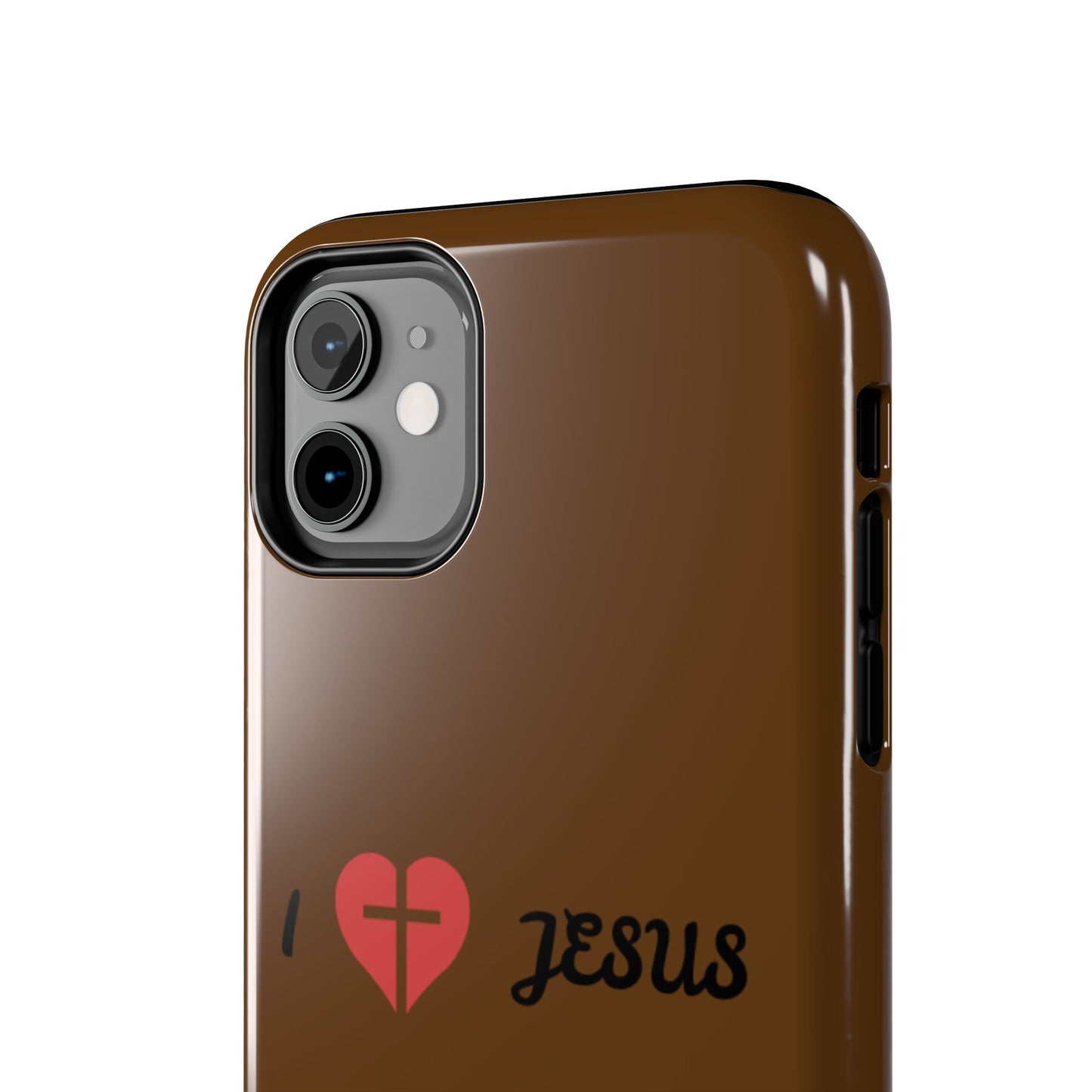 I Love Jesus Tough Phone Case - Durable Christian Phone Cover, Faith-Inspired Gift, Stylish Protection for Daily Use, Perfect for Holidays