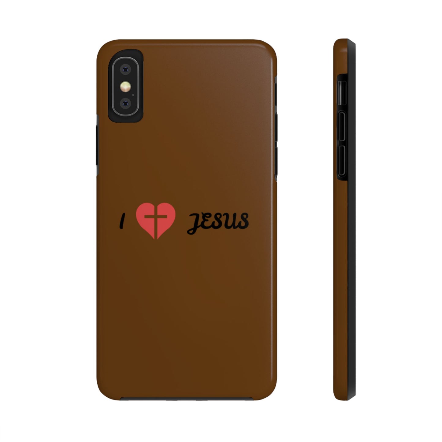 I Love Jesus Tough Phone Case - Durable Christian Phone Cover, Faith-Inspired Gift, Stylish Protection for Daily Use, Perfect for Holidays