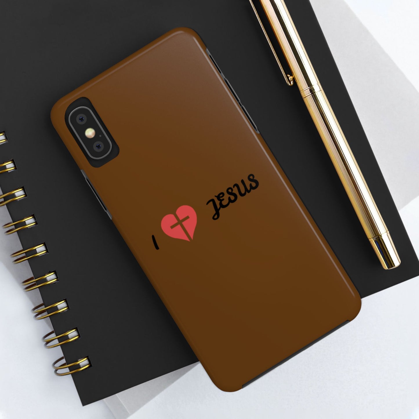 I Love Jesus Tough Phone Case - Durable Christian Phone Cover, Faith-Inspired Gift, Stylish Protection for Daily Use, Perfect for Holidays