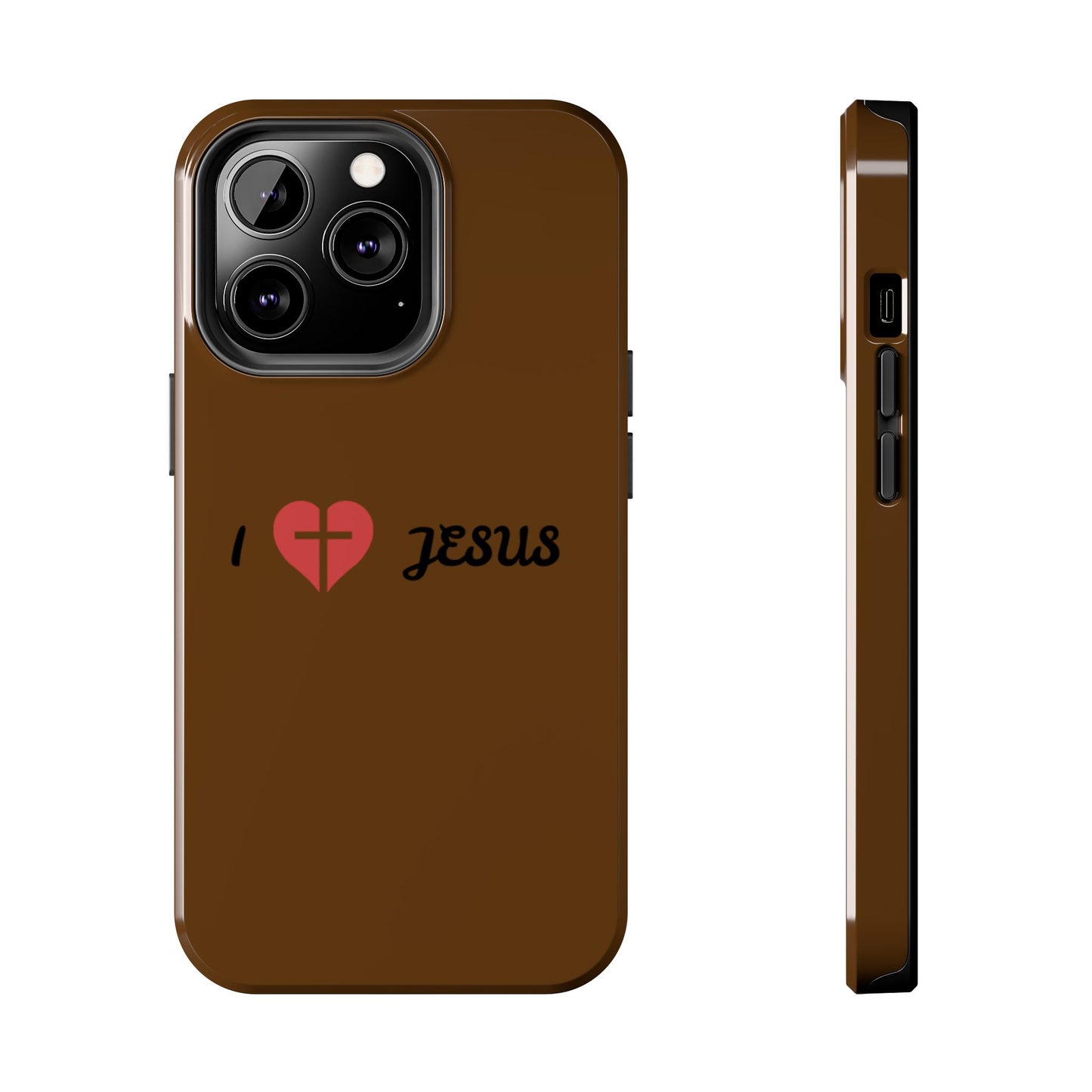 I Love Jesus Tough Phone Case - Durable Christian Phone Cover, Faith-Inspired Gift, Stylish Protection for Daily Use, Perfect for Holidays