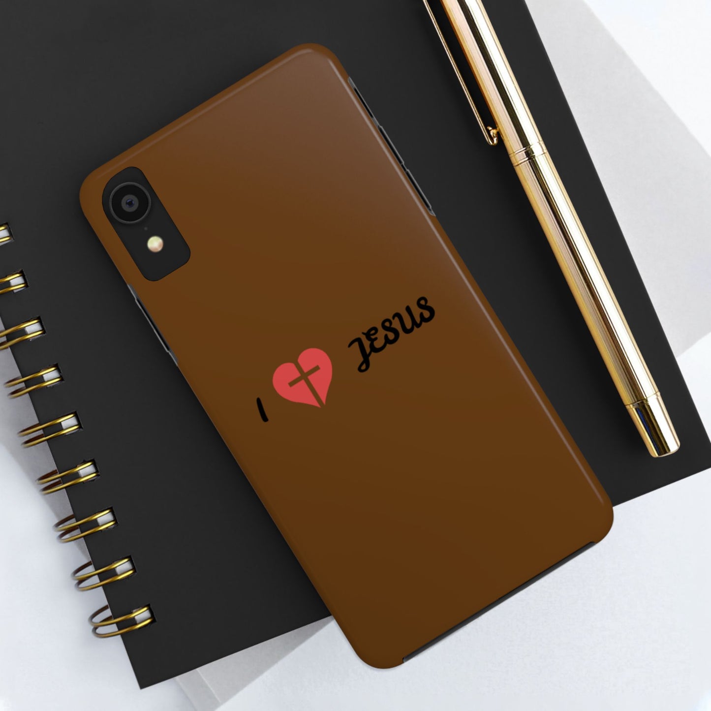 I Love Jesus Tough Phone Case - Durable Christian Phone Cover, Faith-Inspired Gift, Stylish Protection for Daily Use, Perfect for Holidays