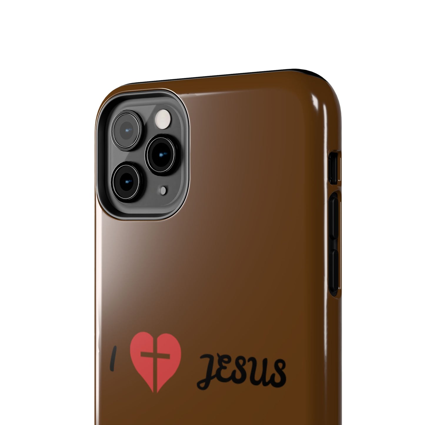 I Love Jesus Tough Phone Case - Durable Christian Phone Cover, Faith-Inspired Gift, Stylish Protection for Daily Use, Perfect for Holidays