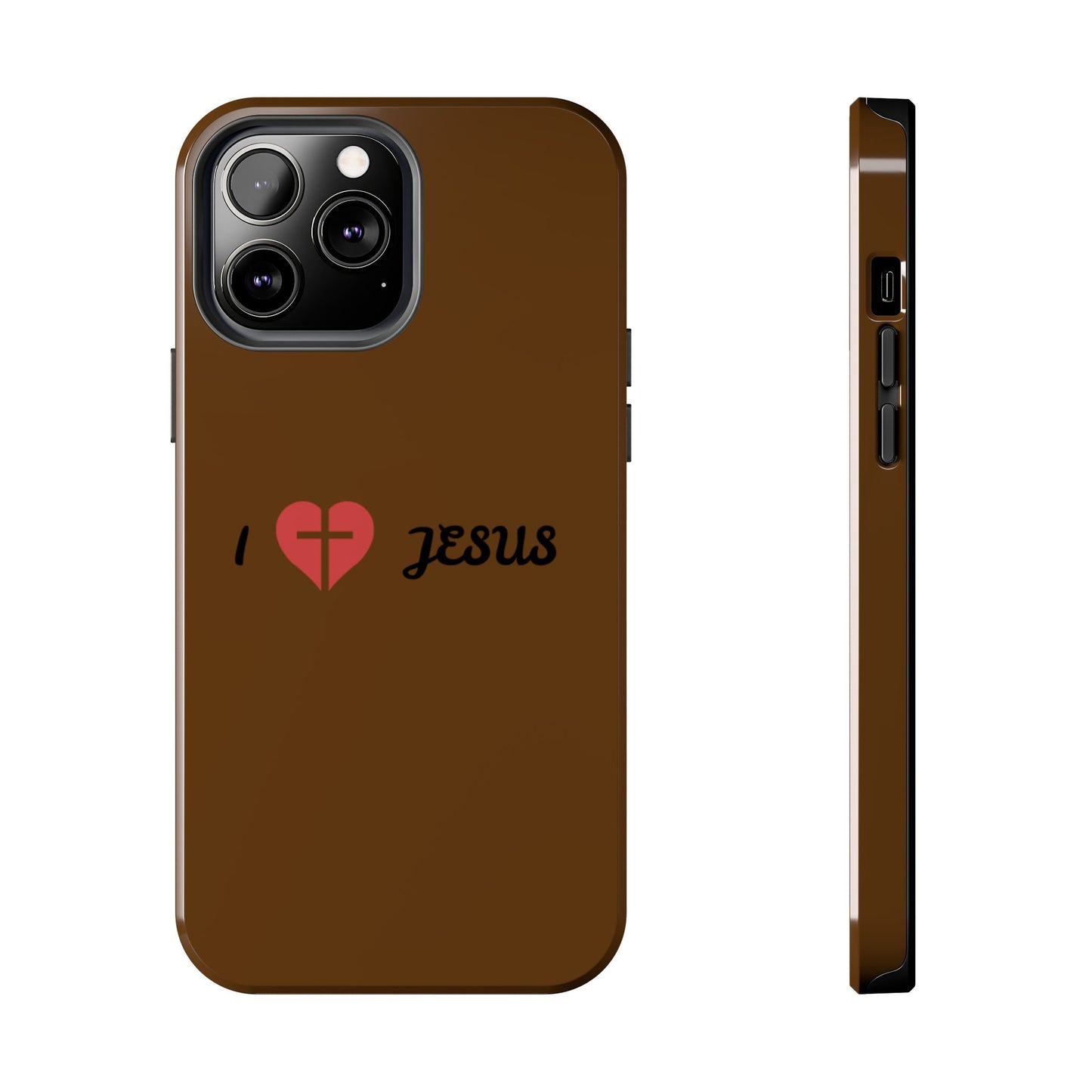 I Love Jesus Tough Phone Case - Durable Christian Phone Cover, Faith-Inspired Gift, Stylish Protection for Daily Use, Perfect for Holidays