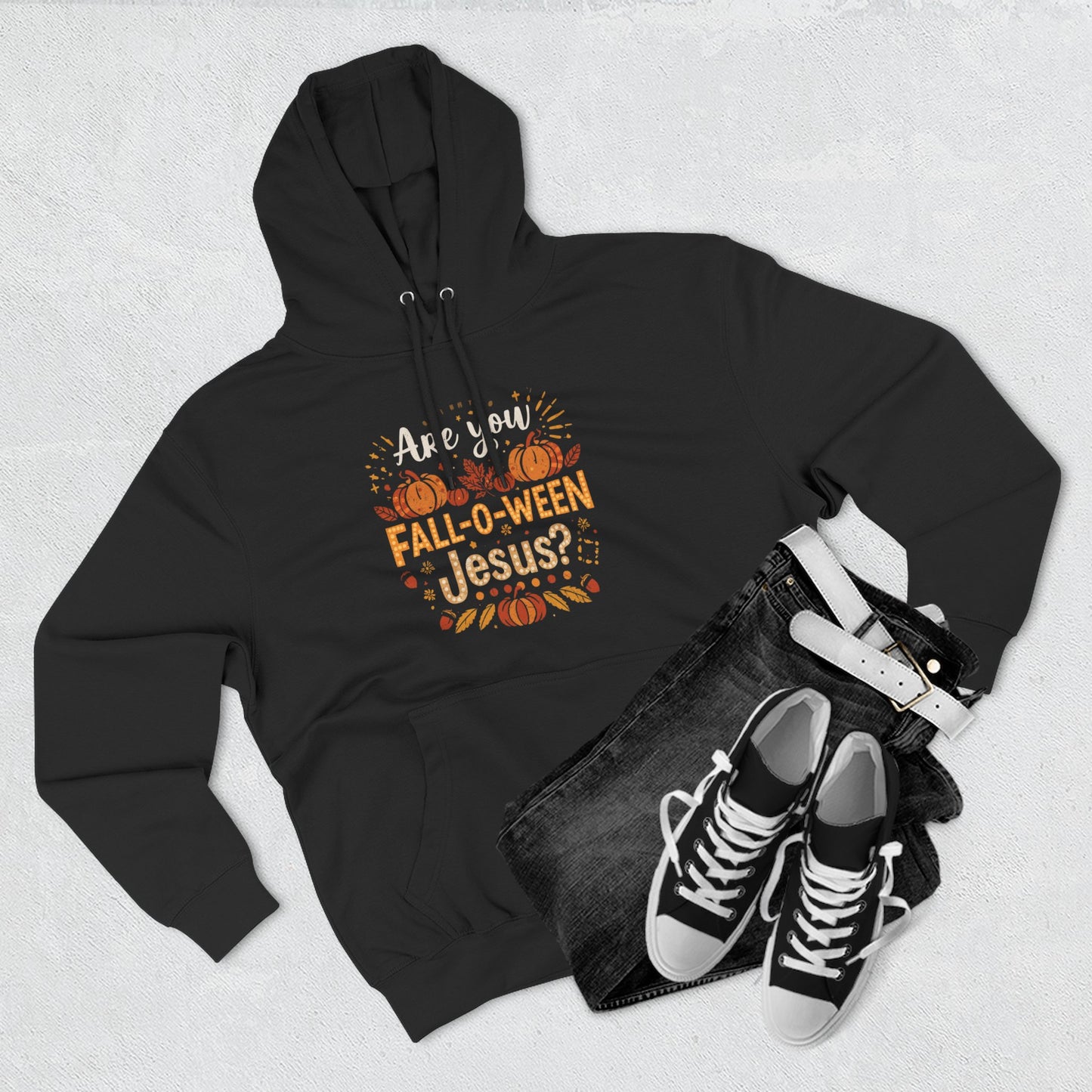 Fall-Themed Fleece Hoodie