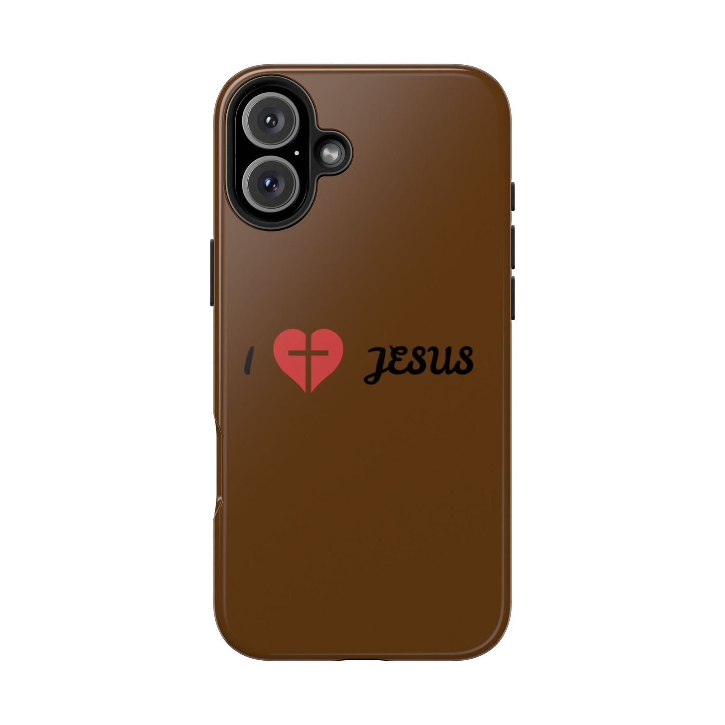 I Love Jesus Tough Phone Case - Durable Christian Phone Cover, Faith-Inspired Gift, Stylish Protection for Daily Use, Perfect for Holidays