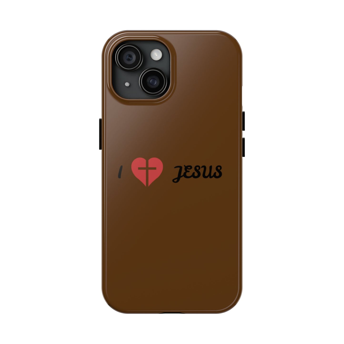 I Love Jesus Tough Phone Case - Durable Christian Phone Cover, Faith-Inspired Gift, Stylish Protection for Daily Use, Perfect for Holidays
