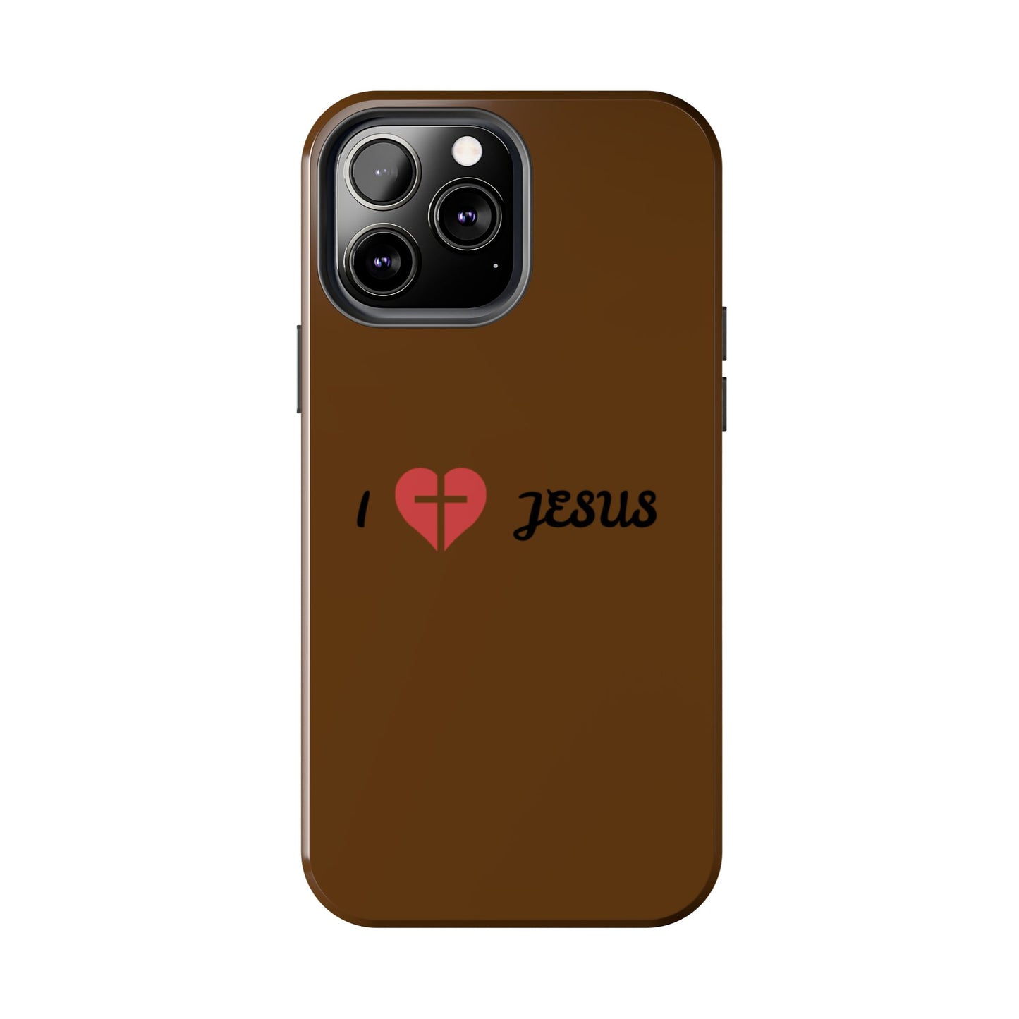 I Love Jesus Tough Phone Case - Durable Christian Phone Cover, Faith-Inspired Gift, Stylish Protection for Daily Use, Perfect for Holidays