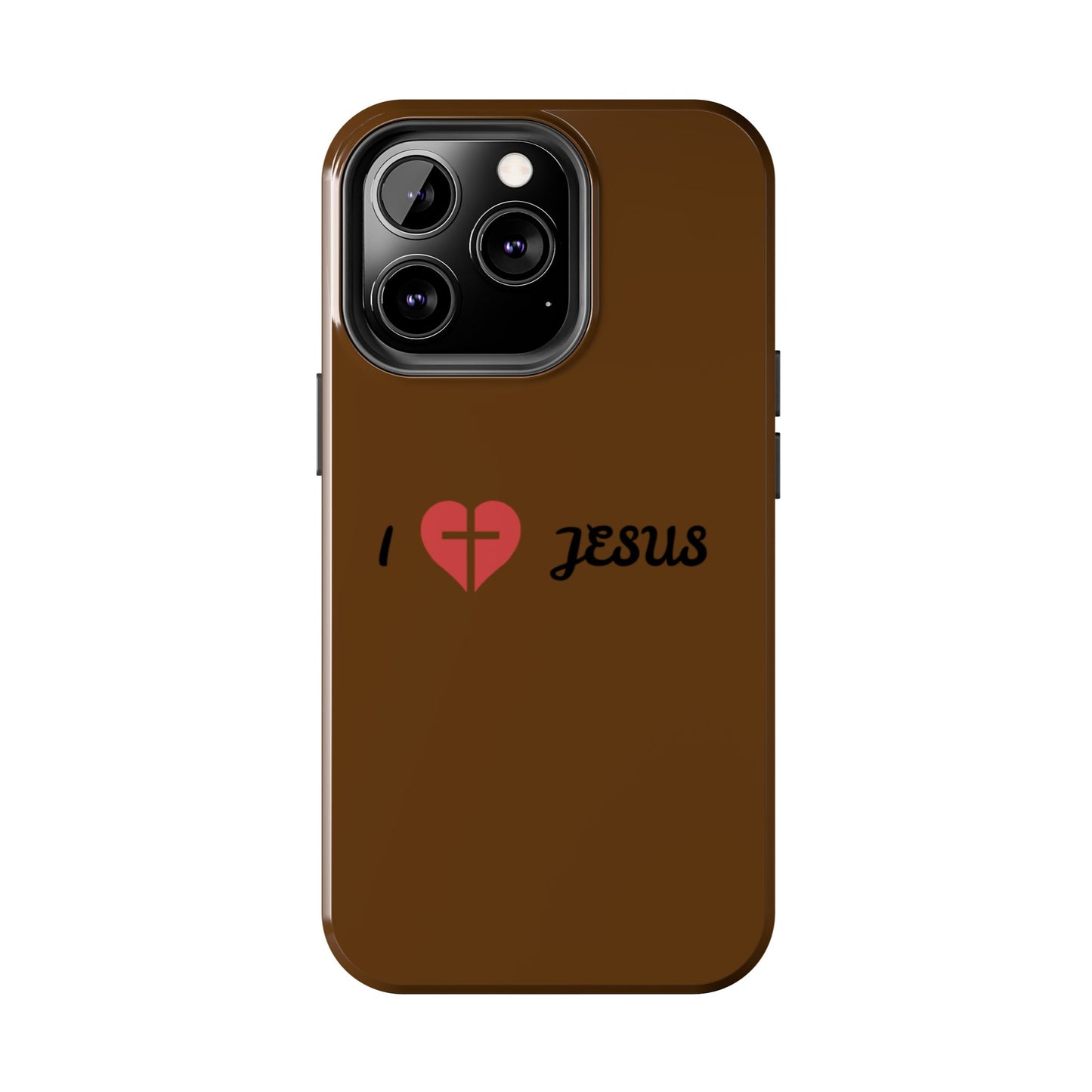 I Love Jesus Tough Phone Case - Durable Christian Phone Cover, Faith-Inspired Gift, Stylish Protection for Daily Use, Perfect for Holidays