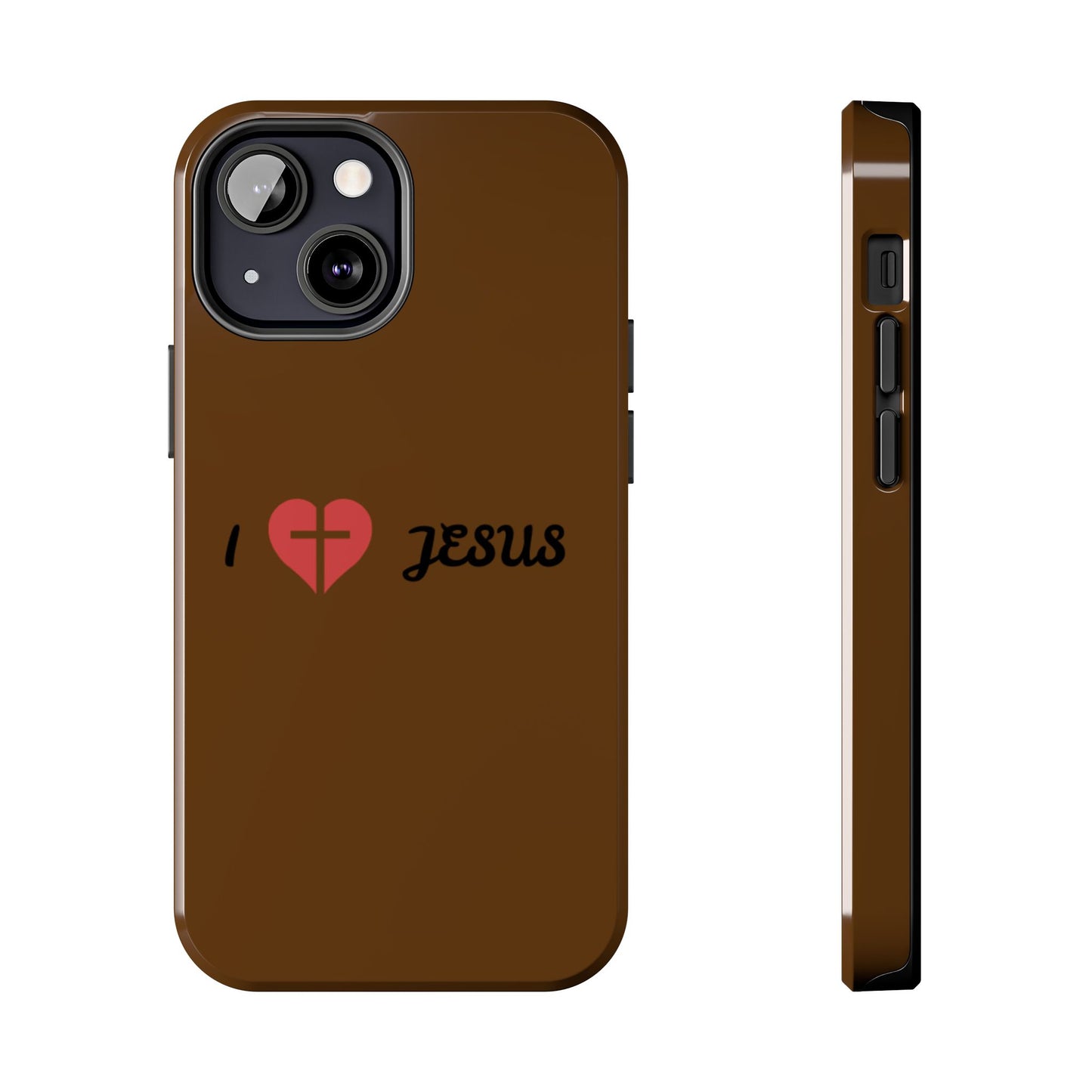 I Love Jesus Tough Phone Case - Durable Christian Phone Cover, Faith-Inspired Gift, Stylish Protection for Daily Use, Perfect for Holidays