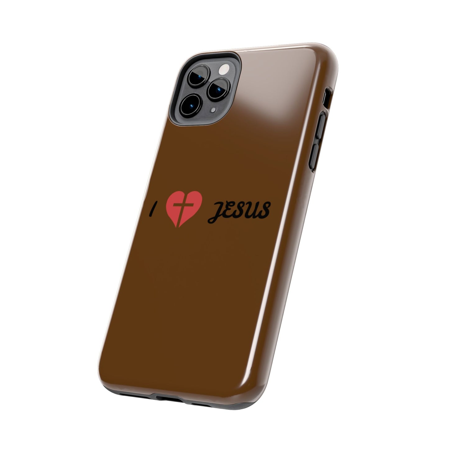 I Love Jesus Tough Phone Case - Durable Christian Phone Cover, Faith-Inspired Gift, Stylish Protection for Daily Use, Perfect for Holidays