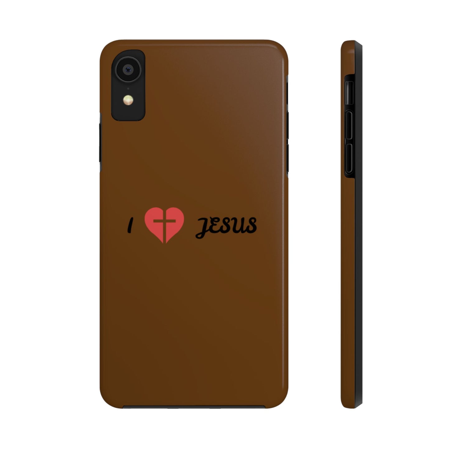 I Love Jesus Tough Phone Case - Durable Christian Phone Cover, Faith-Inspired Gift, Stylish Protection for Daily Use, Perfect for Holidays