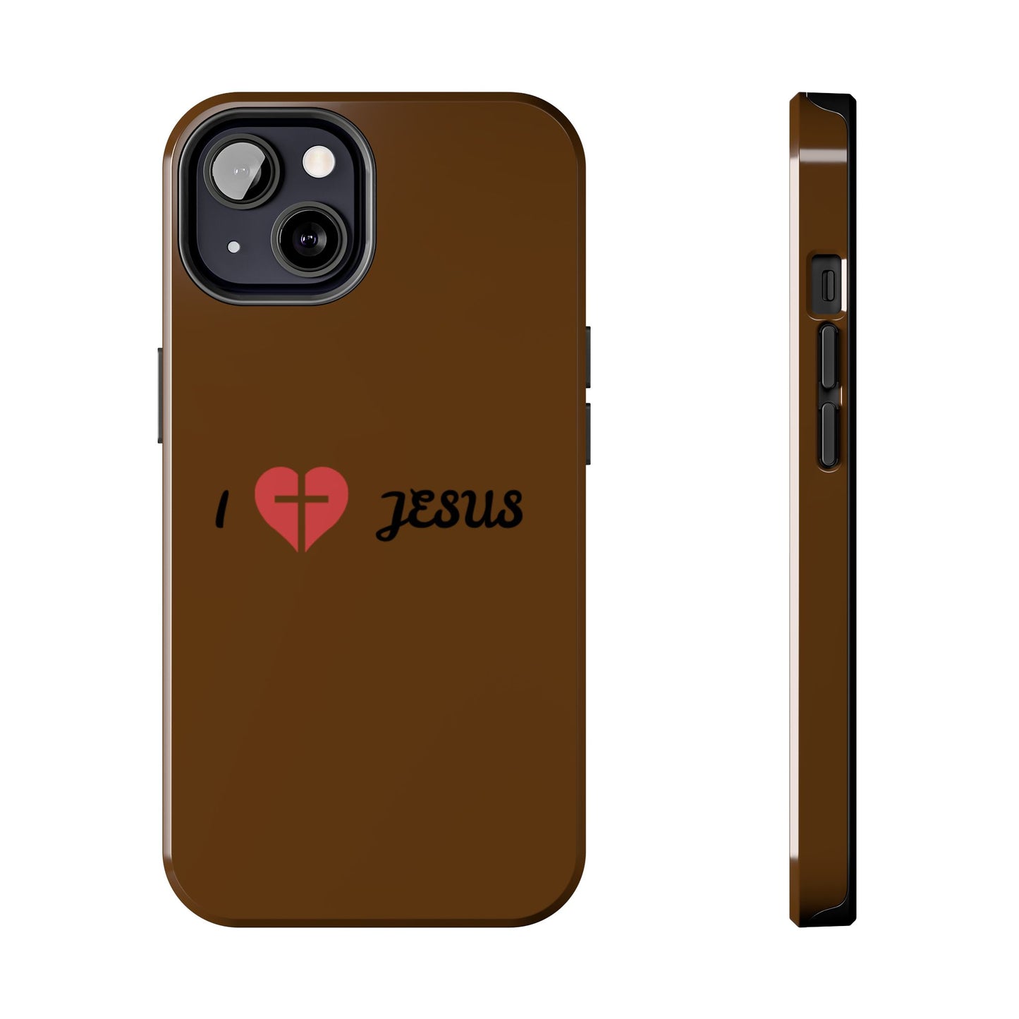 I Love Jesus Tough Phone Case - Durable Christian Phone Cover, Faith-Inspired Gift, Stylish Protection for Daily Use, Perfect for Holidays