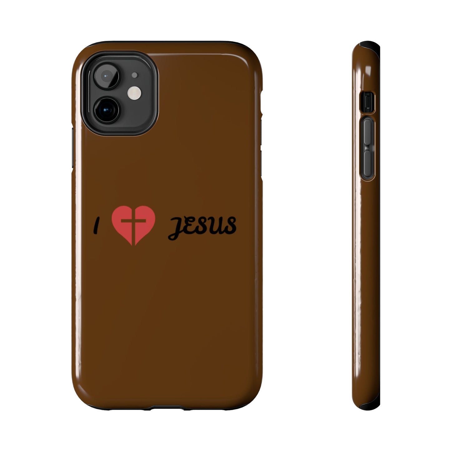 I Love Jesus Tough Phone Case - Durable Christian Phone Cover, Faith-Inspired Gift, Stylish Protection for Daily Use, Perfect for Holidays