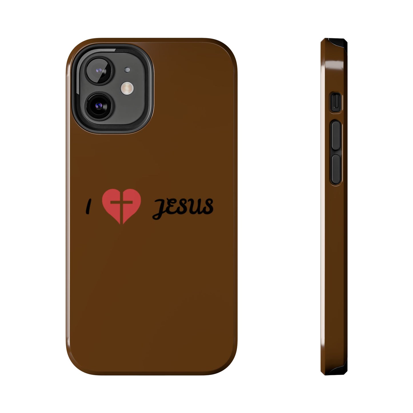 I Love Jesus Tough Phone Case - Durable Christian Phone Cover, Faith-Inspired Gift, Stylish Protection for Daily Use, Perfect for Holidays
