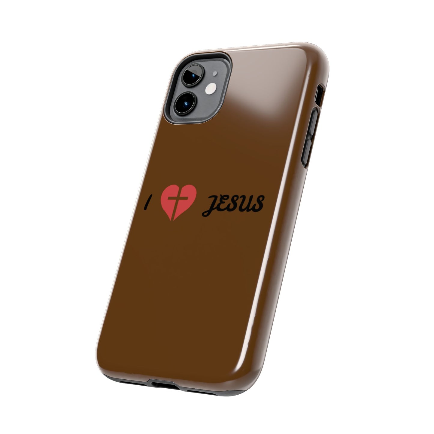 I Love Jesus Tough Phone Case - Durable Christian Phone Cover, Faith-Inspired Gift, Stylish Protection for Daily Use, Perfect for Holidays