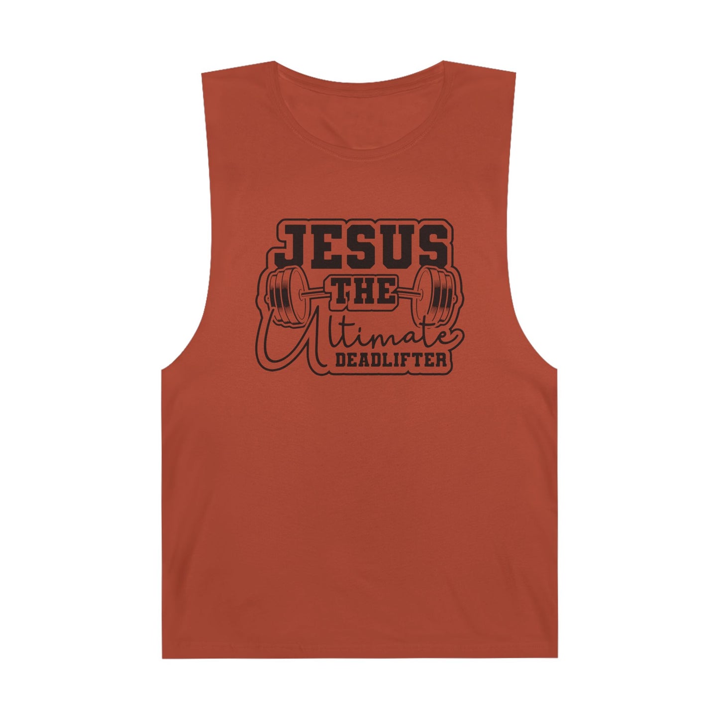 Unisex Jesus Fitness Tank Top, Gym Shirt, Workout Sleeveless Tee, Christian Gym Apparel, Deadlifting Gift