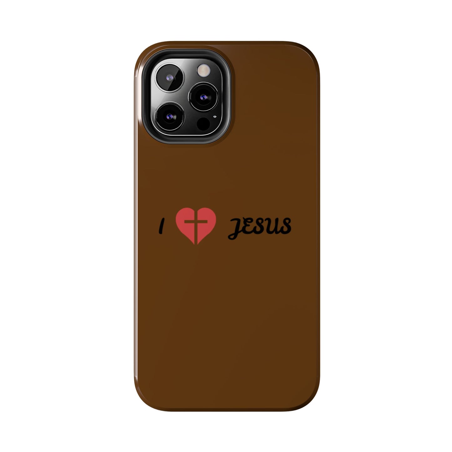 I Love Jesus Tough Phone Case - Durable Christian Phone Cover, Faith-Inspired Gift, Stylish Protection for Daily Use, Perfect for Holidays