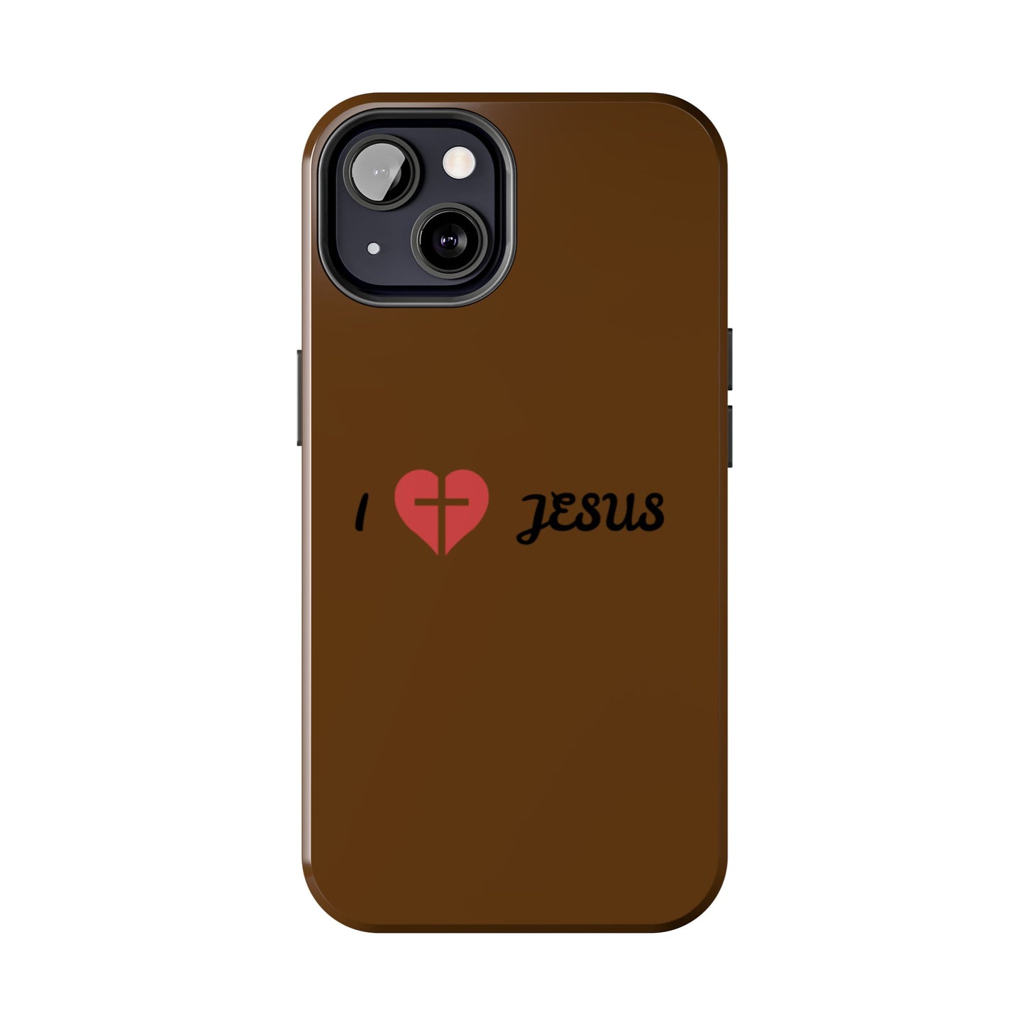 I Love Jesus Tough Phone Case - Durable Christian Phone Cover, Faith-Inspired Gift, Stylish Protection for Daily Use, Perfect for Holidays