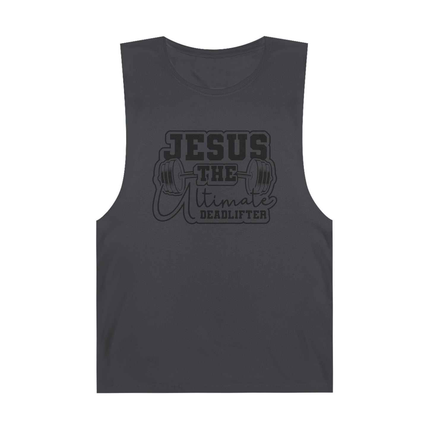 Unisex Jesus Fitness Tank Top, Gym Shirt, Workout Sleeveless Tee, Christian Gym Apparel, Deadlifting Gift