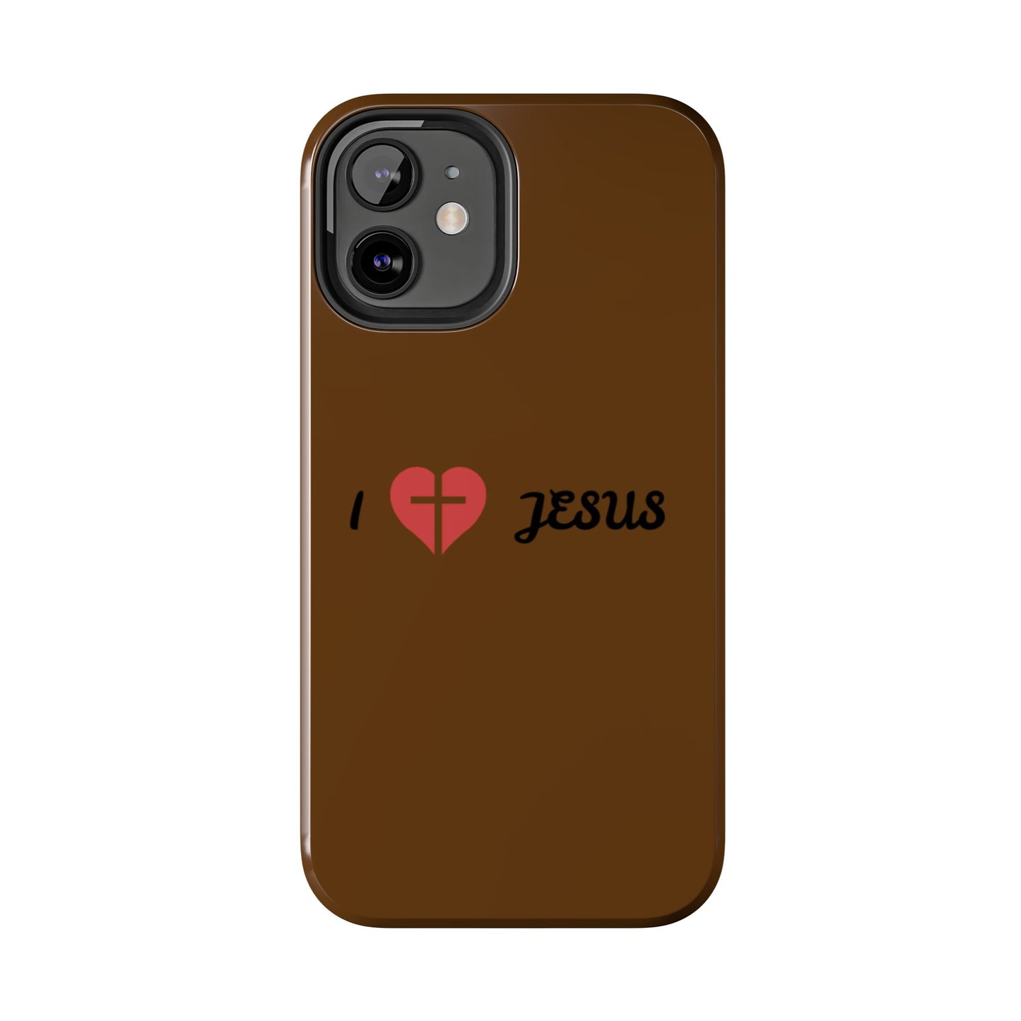I Love Jesus Tough Phone Case - Durable Christian Phone Cover, Faith-Inspired Gift, Stylish Protection for Daily Use, Perfect for Holidays