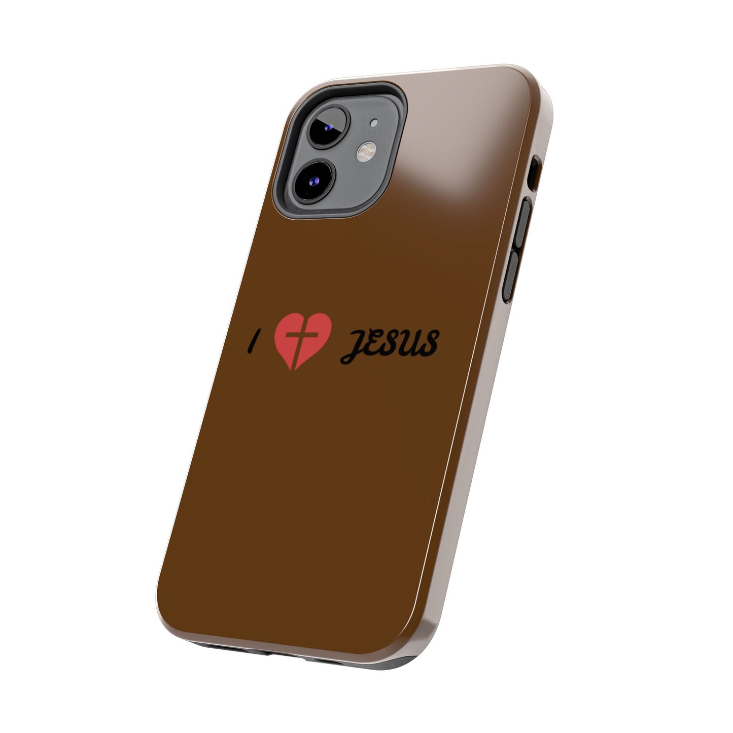 I Love Jesus Tough Phone Case - Durable Christian Phone Cover, Faith-Inspired Gift, Stylish Protection for Daily Use, Perfect for Holidays